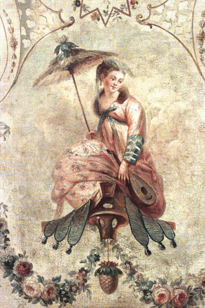 French Regence Oak 3 Fold Screen