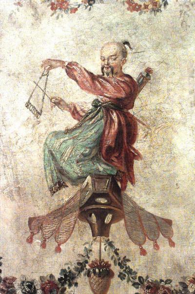 French Regence Oak 3 Fold Screen