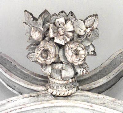 French Regence Painted Serpentine Console Table