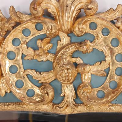 French Regence painted and giltwood mirror circa 1780 