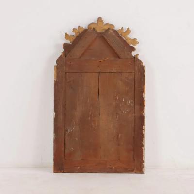 French Regence painted and giltwood mirror circa 1780 