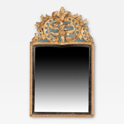 French Regence painted and giltwood mirror circa 1780 