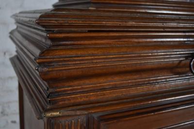 French Renaissance Henry II Late 16th Century Walnut Deux Corps Cabinet