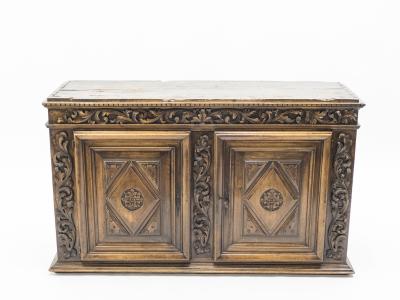 French Renaissance carved oak sideboard 18th century