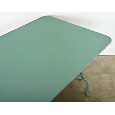 French Reproduction Metal Dining Table in New Powdercoat