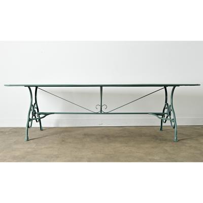 French Reproduction Metal Dining Table in New Powdercoat