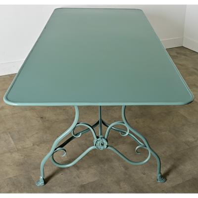 French Reproduction Metal Dining Table in New Powdercoat