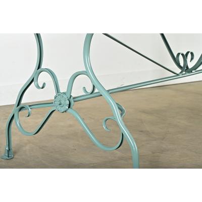 French Reproduction Metal Dining Table in New Powdercoat