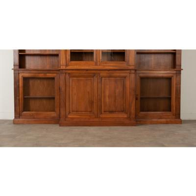 French Reproduction Walnut Bibliotheque