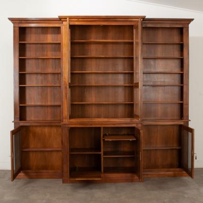 French Reproduction Walnut Bibliotheque