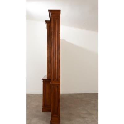 French Reproduction Walnut Bibliotheque