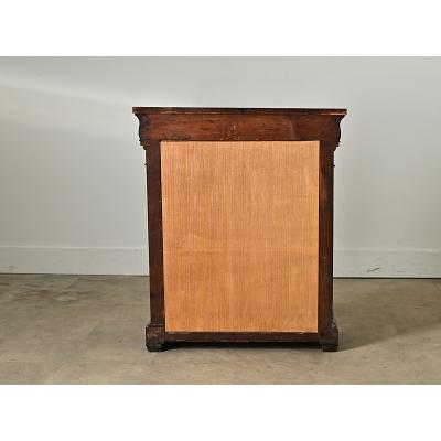 French Restauration 19th Century Burled Walnut Console