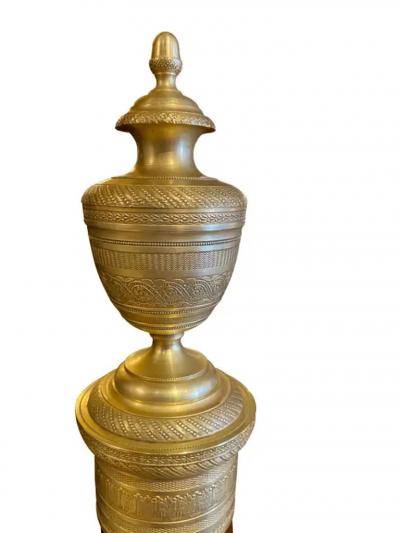 French Restauration Mahogany and Bronze Mounted Cheval Mirror