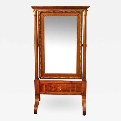 French Restauration Period Cheval Mirror