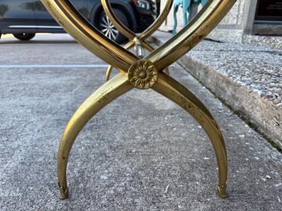 French Restauration Style Desk On Brass Base