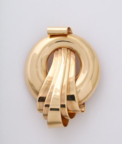 French Retro Mauboussian Style Clip Brooch