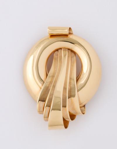 French Retro Mauboussian Style Clip Brooch