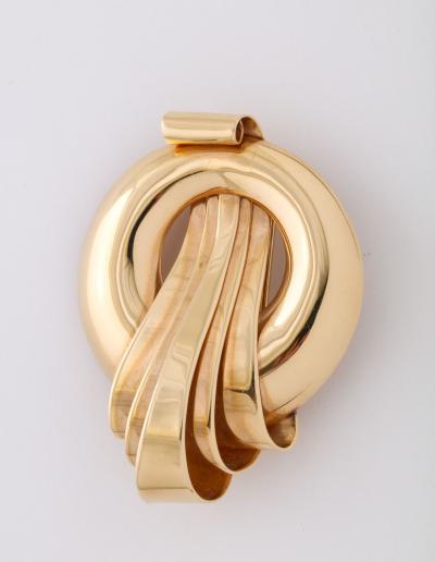 French Retro Mauboussian Style Clip Brooch