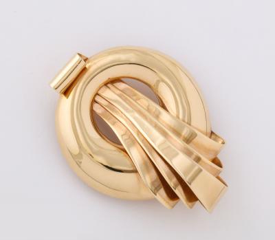 French Retro Mauboussian Style Clip Brooch