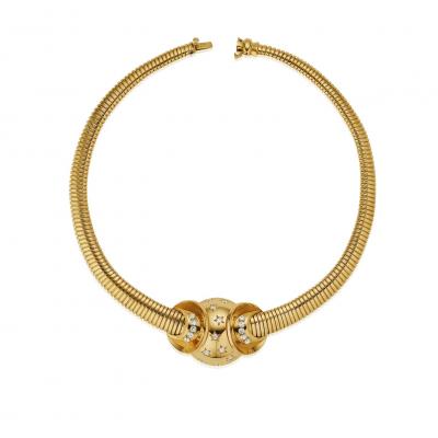 French Retro Tubogas Necklace