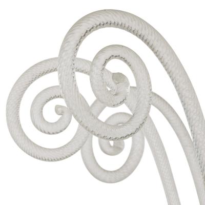 French Rococo Revival style gilt blue glass chandelier