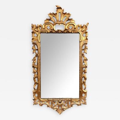 French Rococo Style Carved Giltwood Mirror