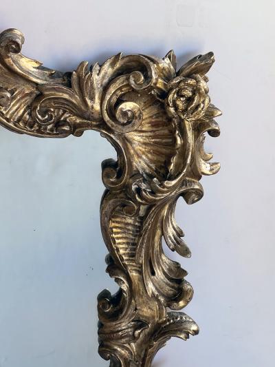 French Rococo Style Carved Giltwood Mirror
