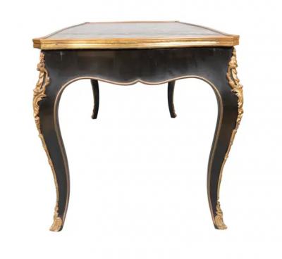 French Rococo Style Ebonized Coffee Table