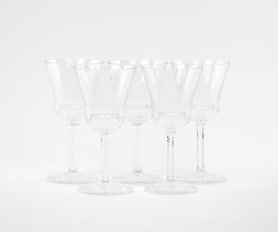 French Saint Louis Crystal Water Wine Glass Service 12 People