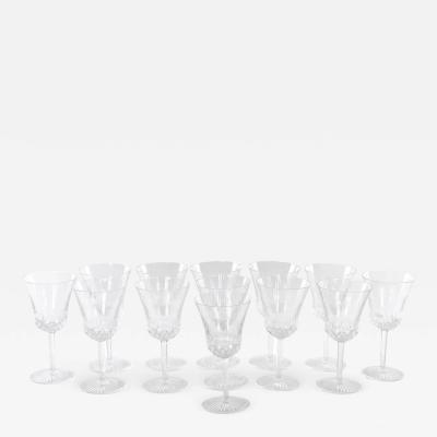 French Saint Louis Crystal Water Wine Glass Service 13 People