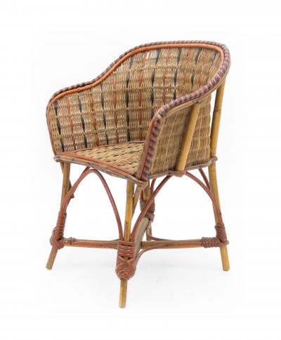 French Sales Sample Miniature Wicker Salon Set