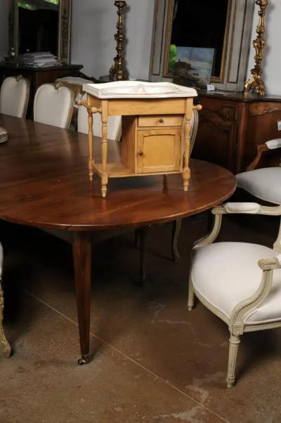 French Sarreguemines Late 19th Century Miniature Sink with Pastoral Scenes