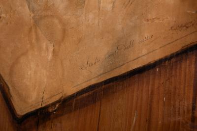 French Scrubbed Pine Decoupage Trompe Loeil Doors