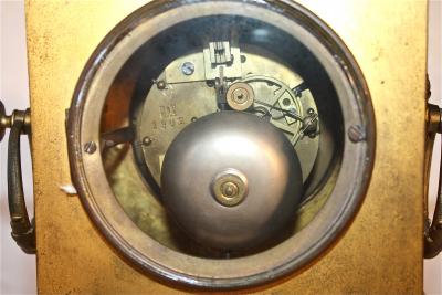 French Second Empire Bronze Dore Mantle Clock