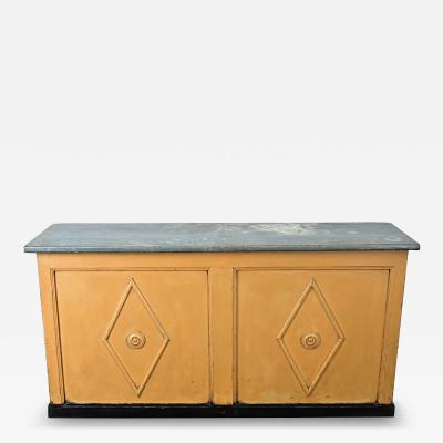 French Shop Counter or Bar with Zinc Top