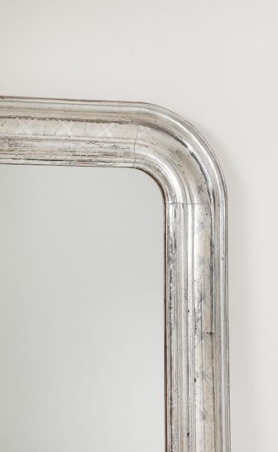 French Silver Gilt Louis Philippe Mirror Late 19th C 