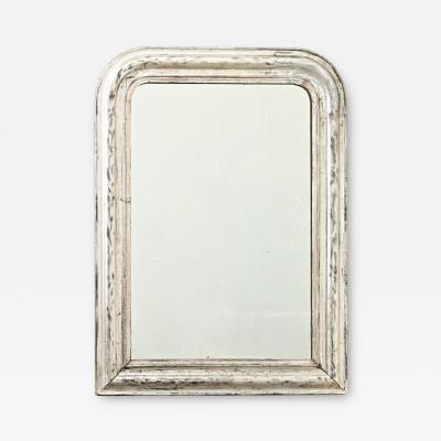 French Silver Gilt Louis Philippe Petite Mirror