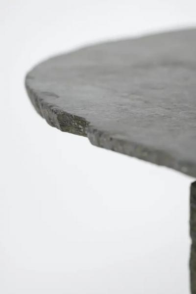 French Slate Round Table
