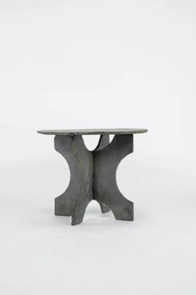 French Slate Round Table