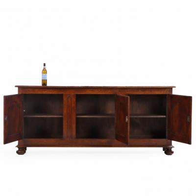 French Solid Oak Sideboard C 1940 
