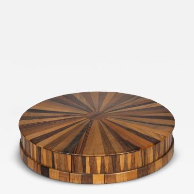 French Specimen Wood Round Box