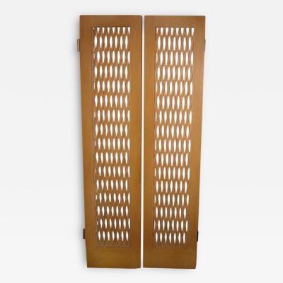 French Spectacular 1940s Lattice Work Doors