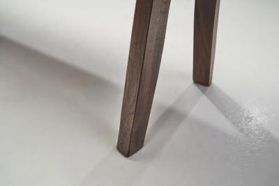 French Stained Wood Aranjou Edition Bench France 1950s