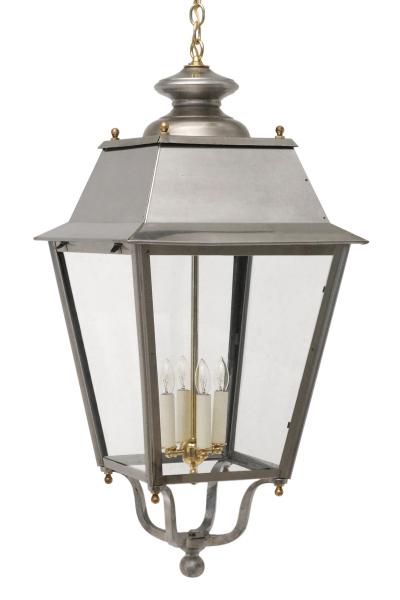 French Steel and Brass Lantern