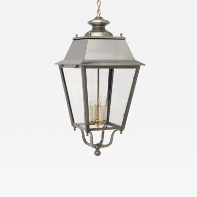 French Steel and Brass Lantern