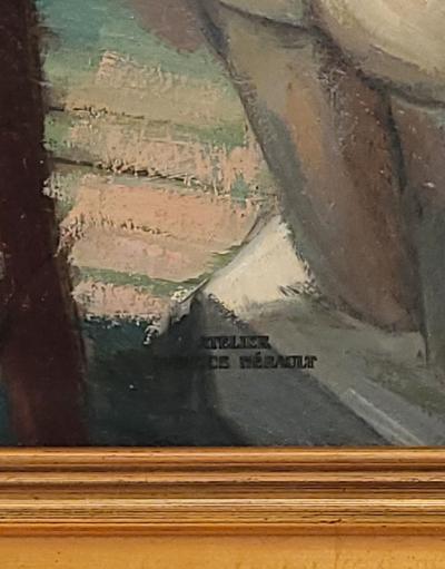 French Still Life Painting Studio Scene circa 1930s