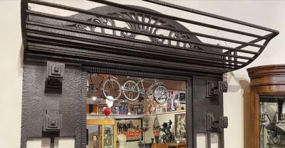 French Style Art Deco Iron Fer Forge Hall Tree