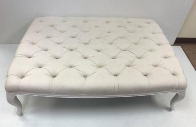French Style Large Tufted Bench Coffee Table