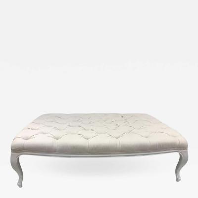 French Style Large Tufted Bench Coffee Table