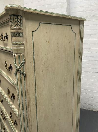 French Style Louis XIV Painted Chest